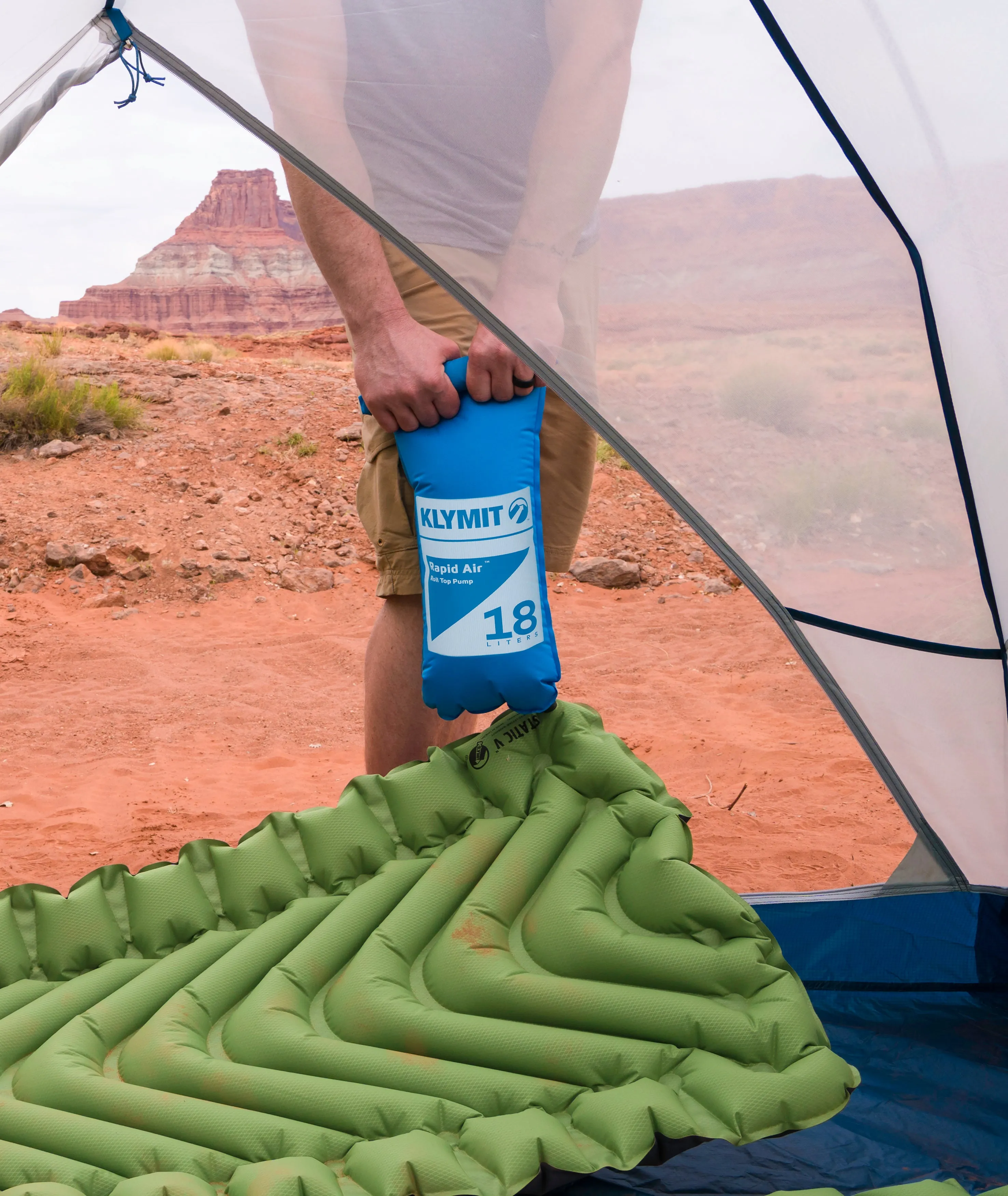 Klymit Klymit Static V Lightweight Sleeping Pad Set Options - V Sheet, Pillow X, or Air Pump & Patch Kit