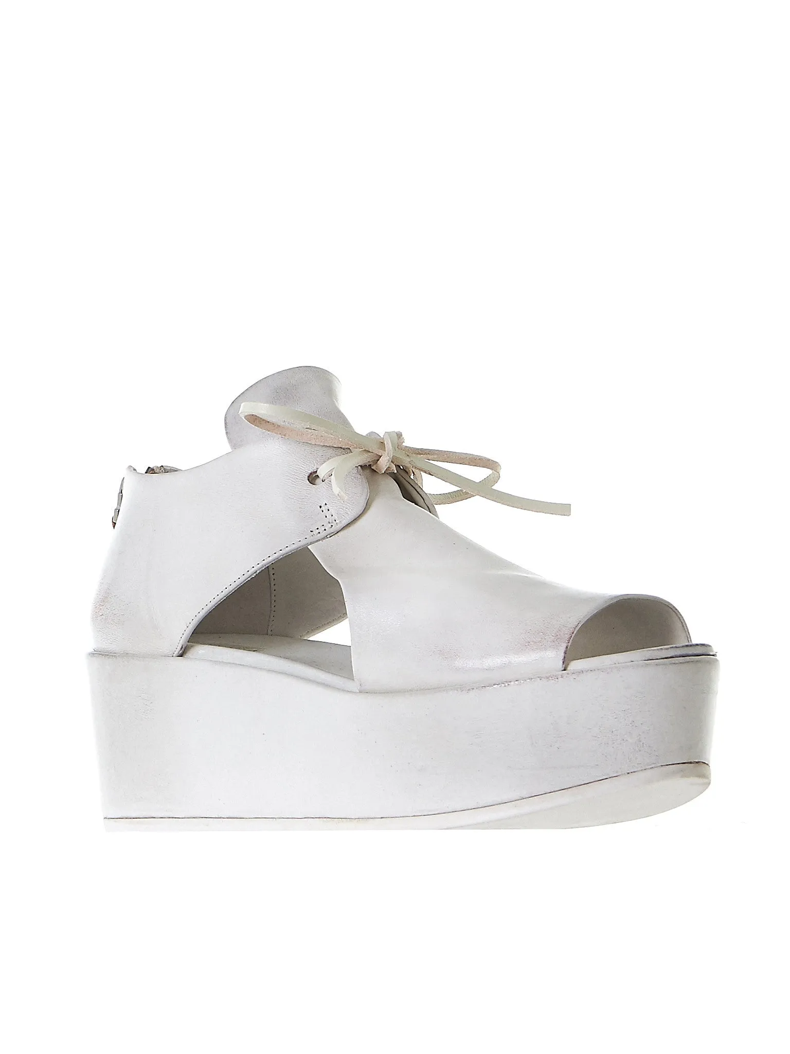 Lace-Up Platform Shoes (MW4300-WHITE)