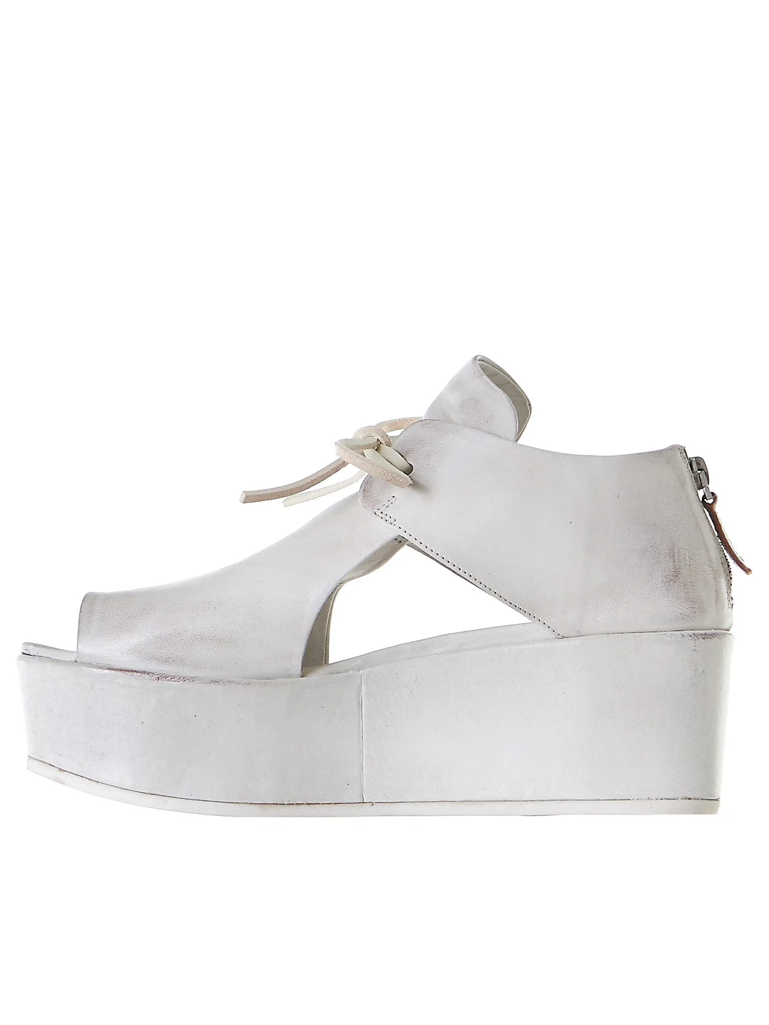 Lace-Up Platform Shoes (MW4300-WHITE)