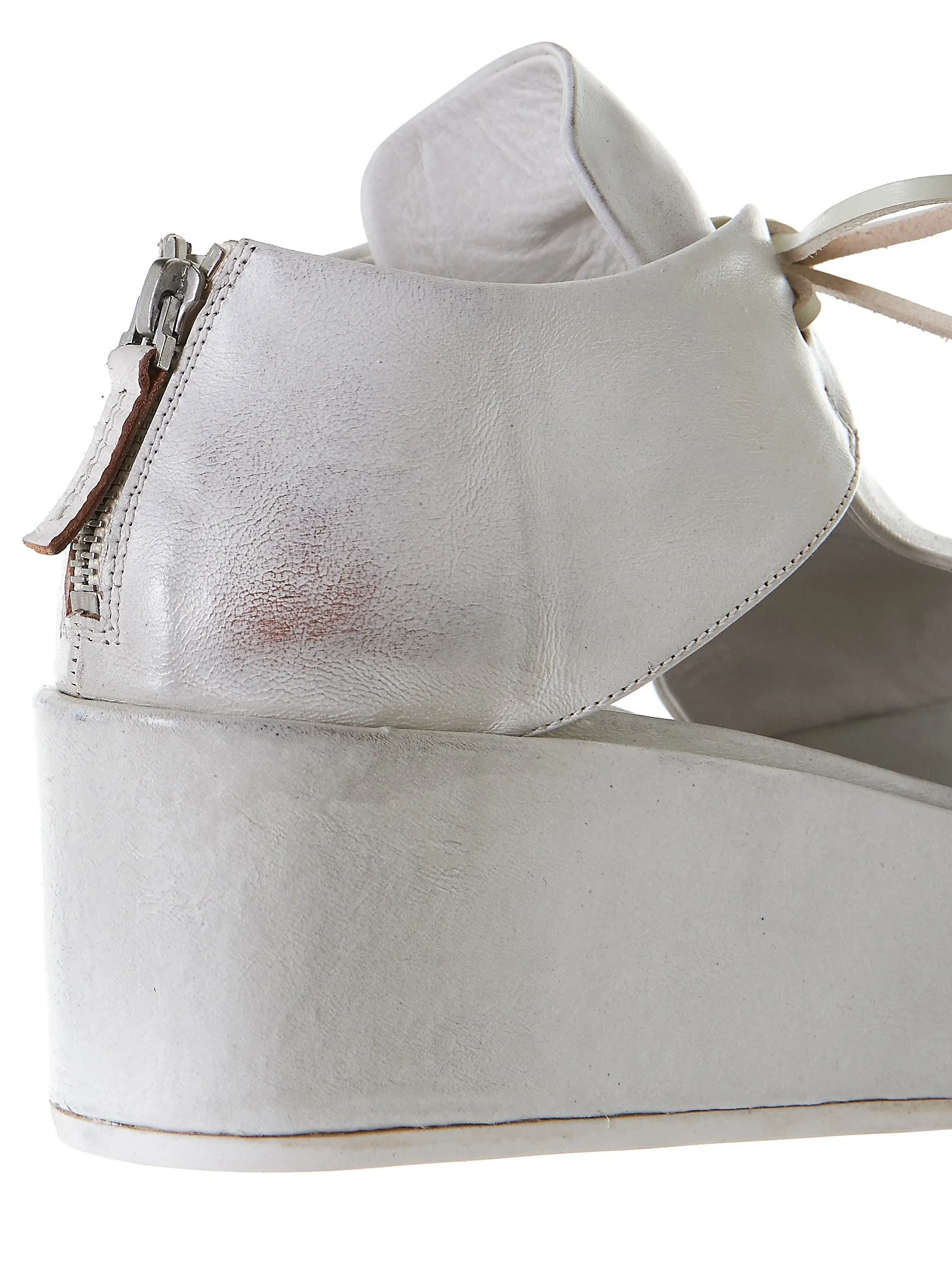 Lace-Up Platform Shoes (MW4300-WHITE)