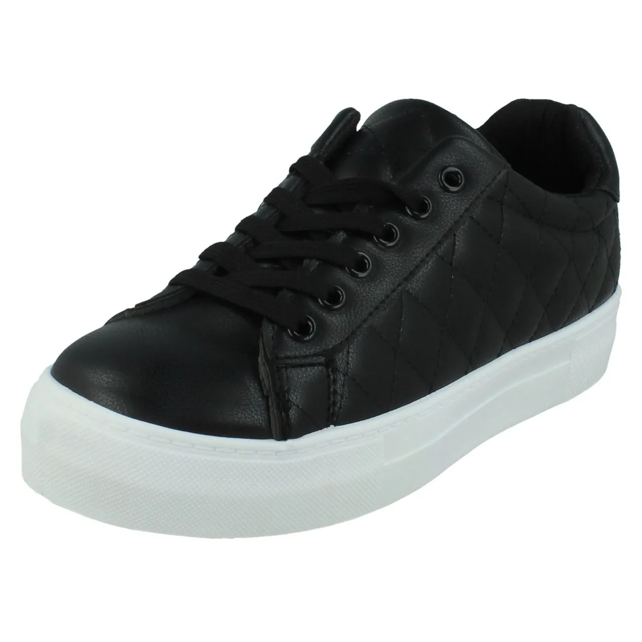 Ladies Spot On Wide Fit Trainers F7R204