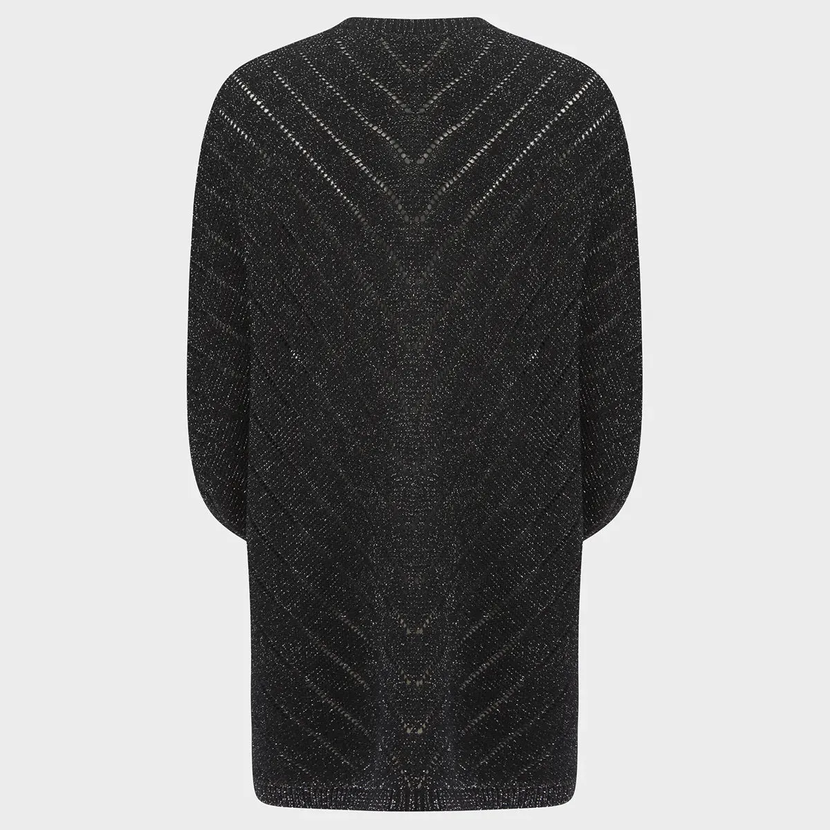 Ladies Textured Lurex Cardigan