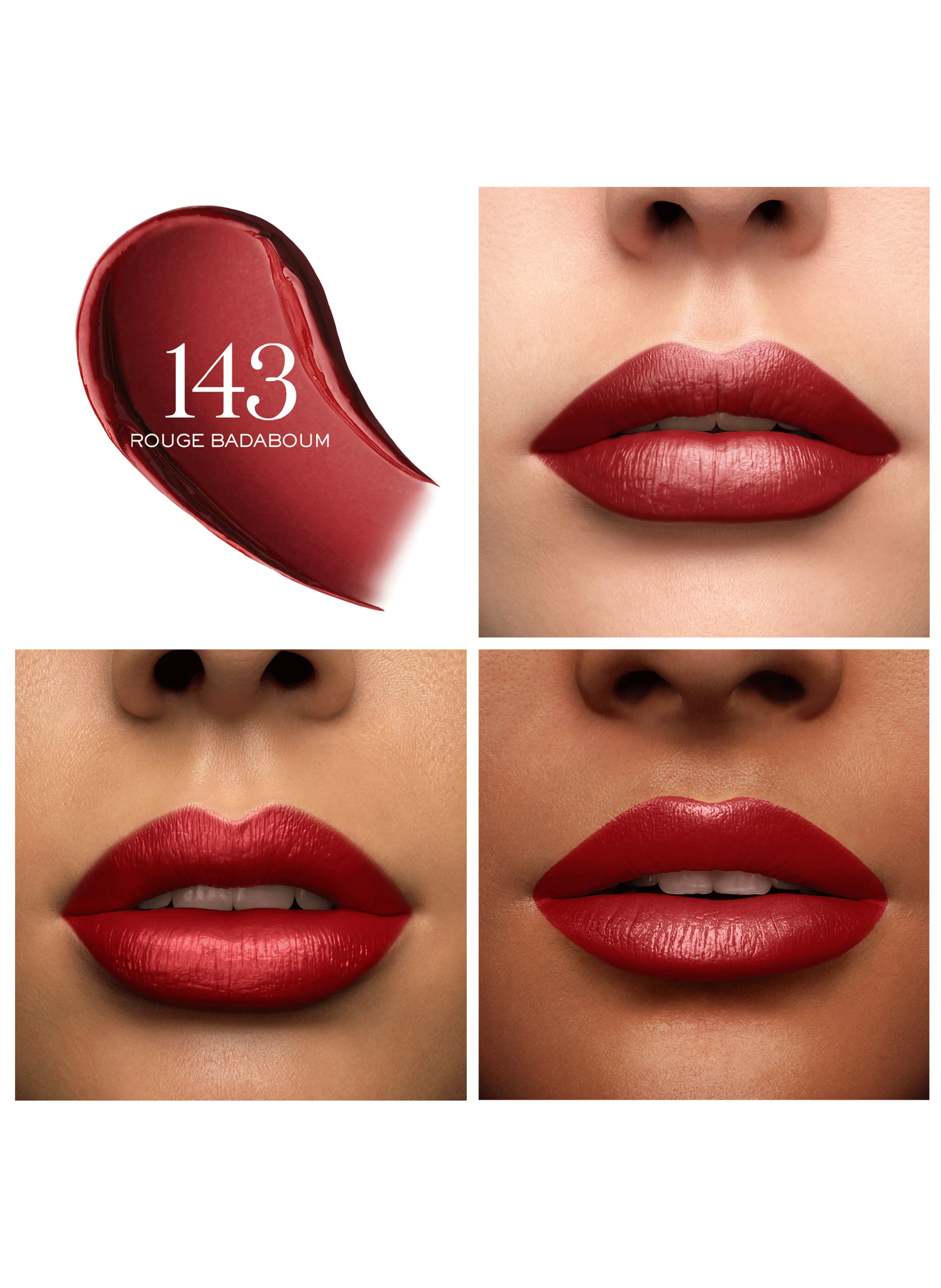 Lancome  LAbsolu Rouge Cream satin lipstick - Long-lasting hydration and comfort - Red