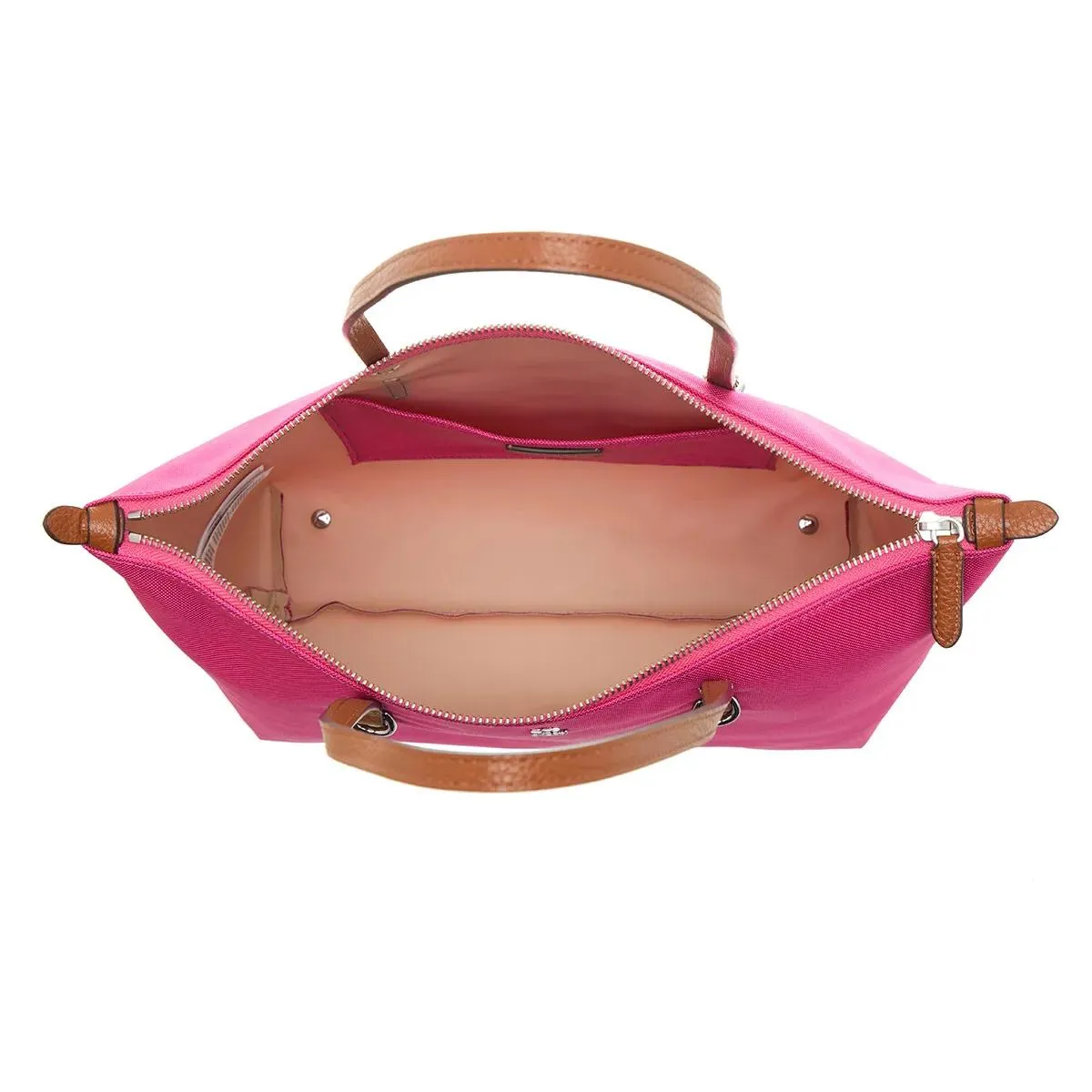 Lauren Ralph Lauren  Keaton 26 Tote Medium Bright Fuchsia Berry/Lrn Tan