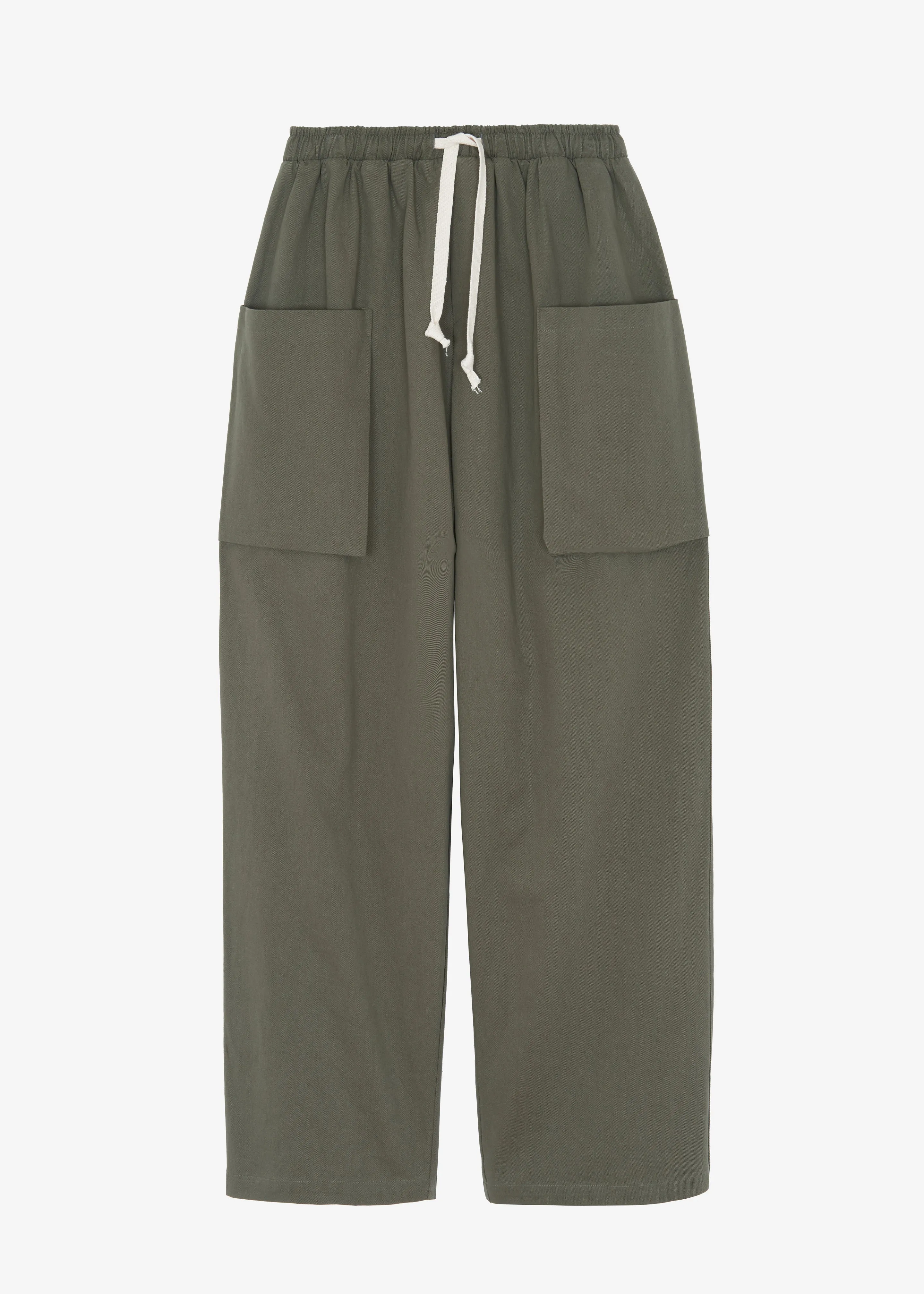 Lauri Drawstring Cargo Pants - Khaki