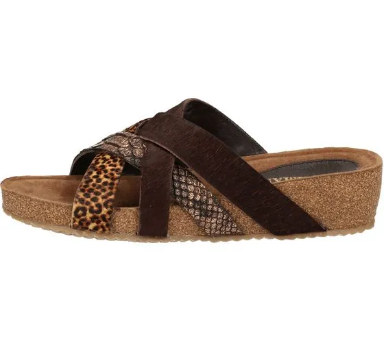 LAZAMANI mules de mujer zapatos de verano de moda separador de dedos 75.715 marrón