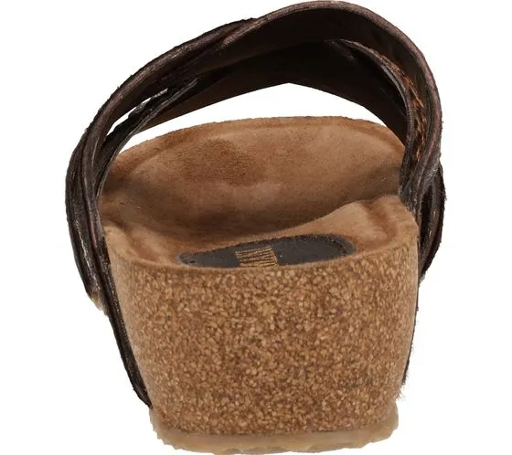 LAZAMANI mules de mujer zapatos de verano de moda separador de dedos 75.715 marrón