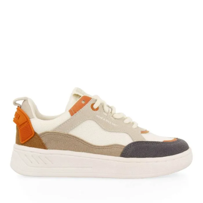 Lepaud boys off white sneakers with thick soles