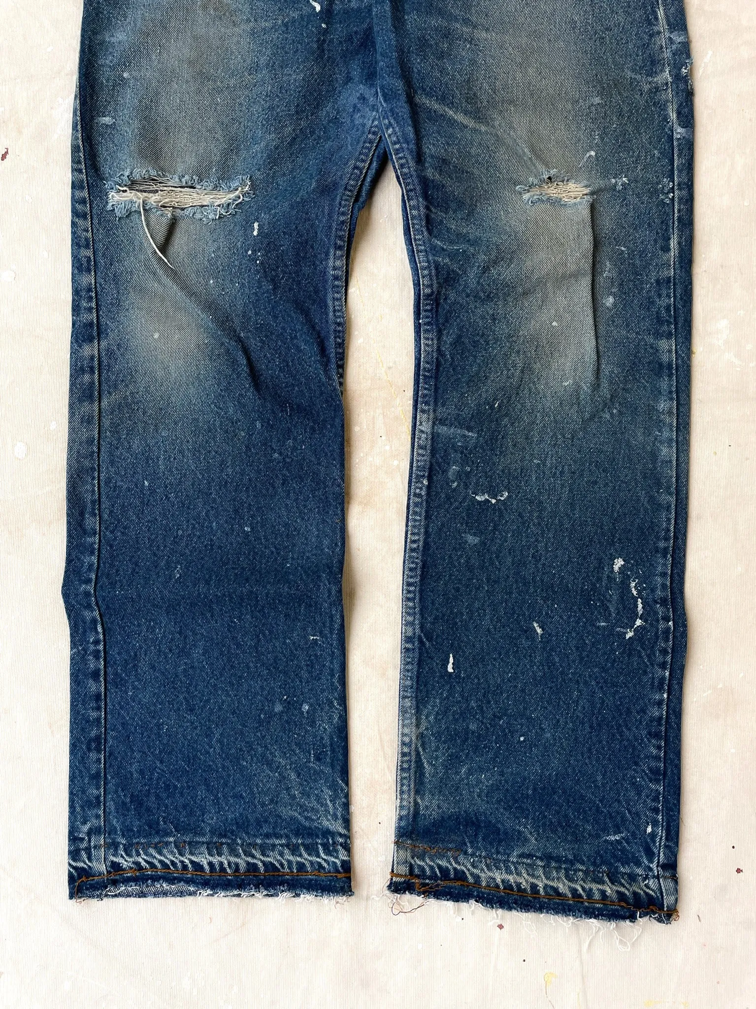 Levi's Distressed Orange Tab Jeans—[35x33]