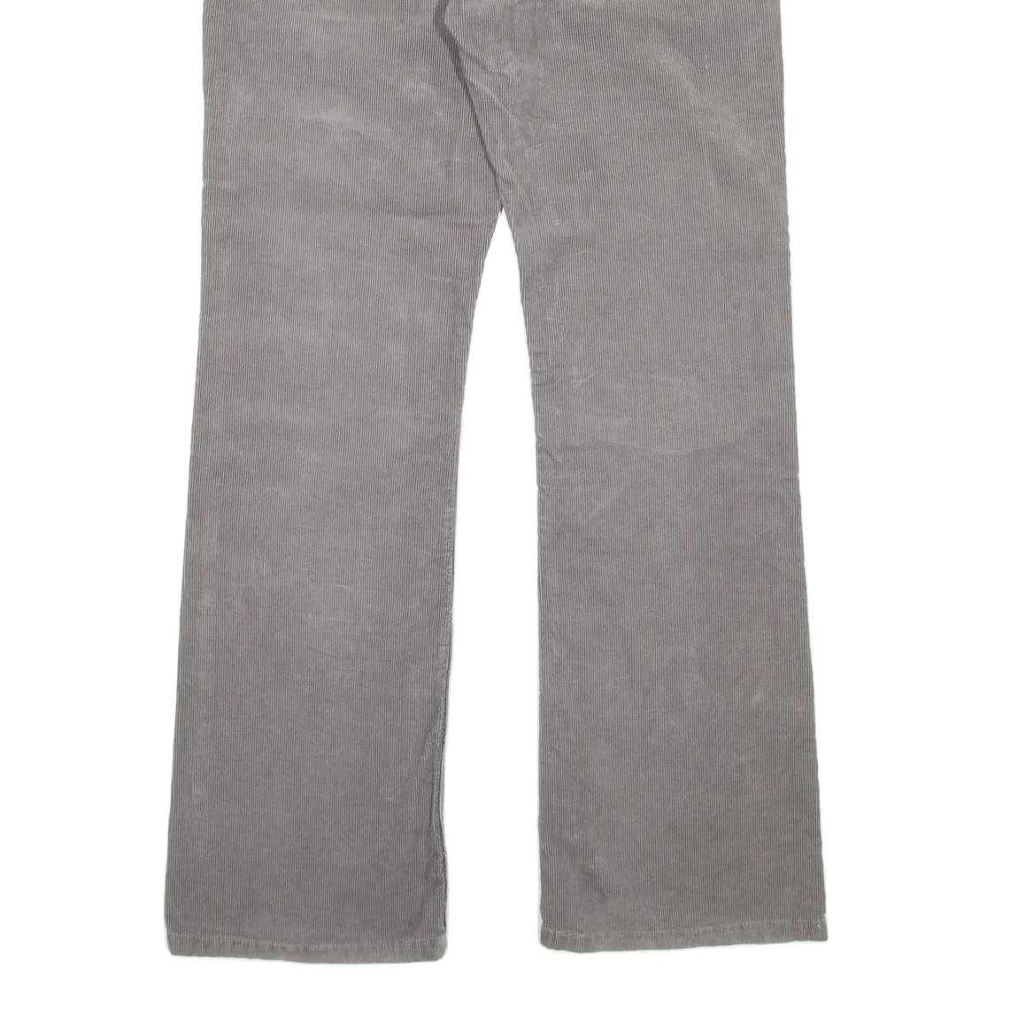 LEVI'S Mens Corduroy Trousers Grey Regular Wide-Leg W32 L32