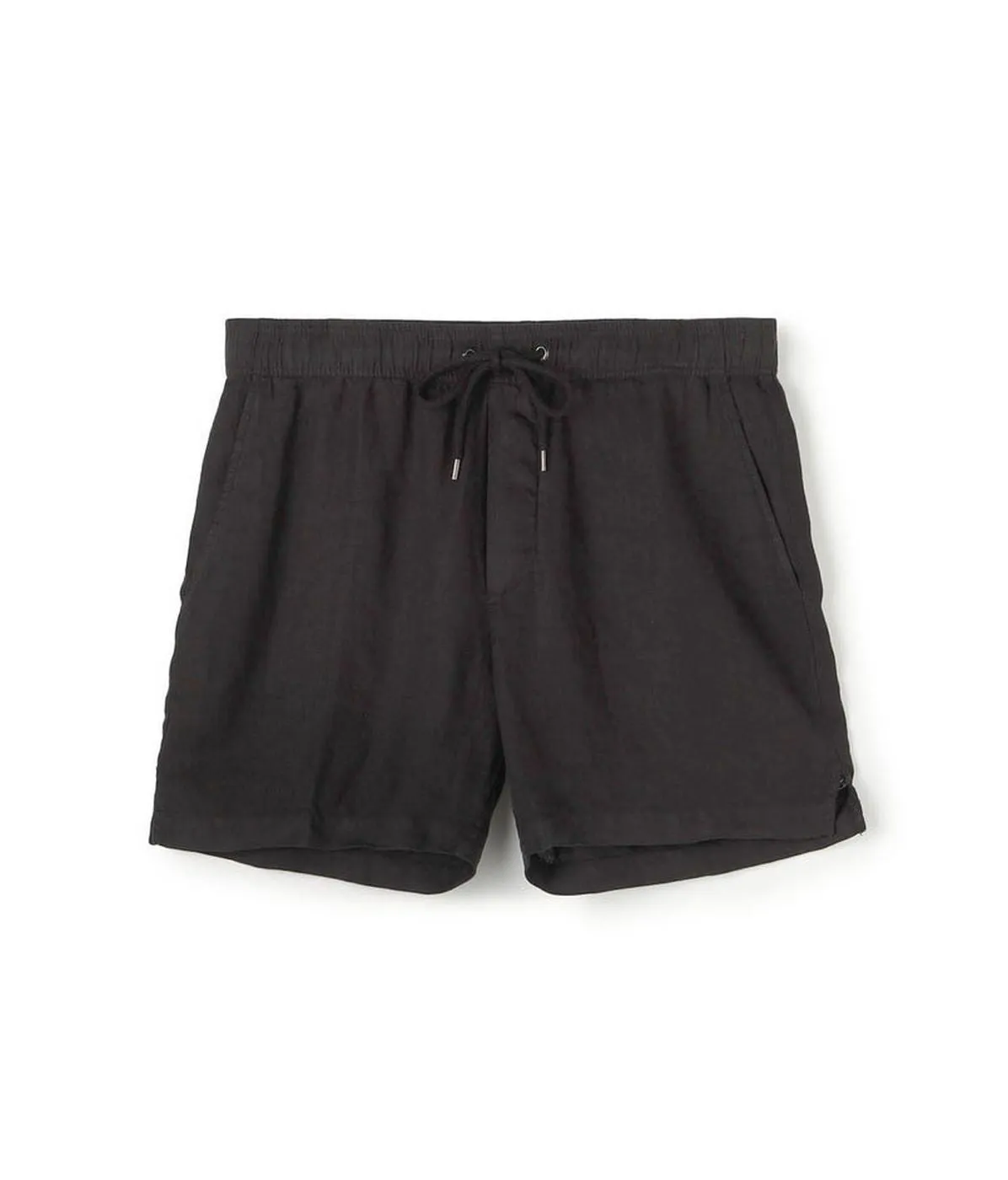 Lightweight Linen Short-Black