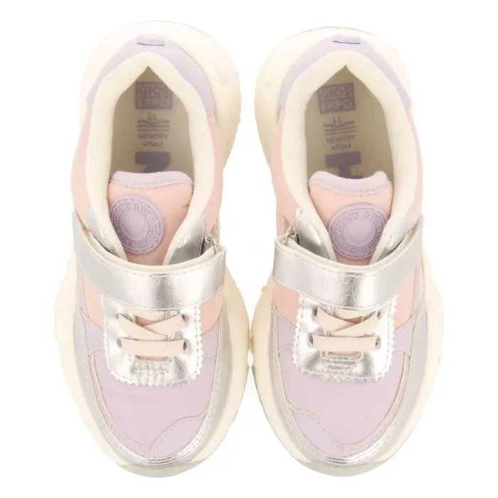 LILAC SNEAKERS WITH PINK DETAILS AND METALLIC ACCENTS FOR GIRLS AND BOYS NASICE