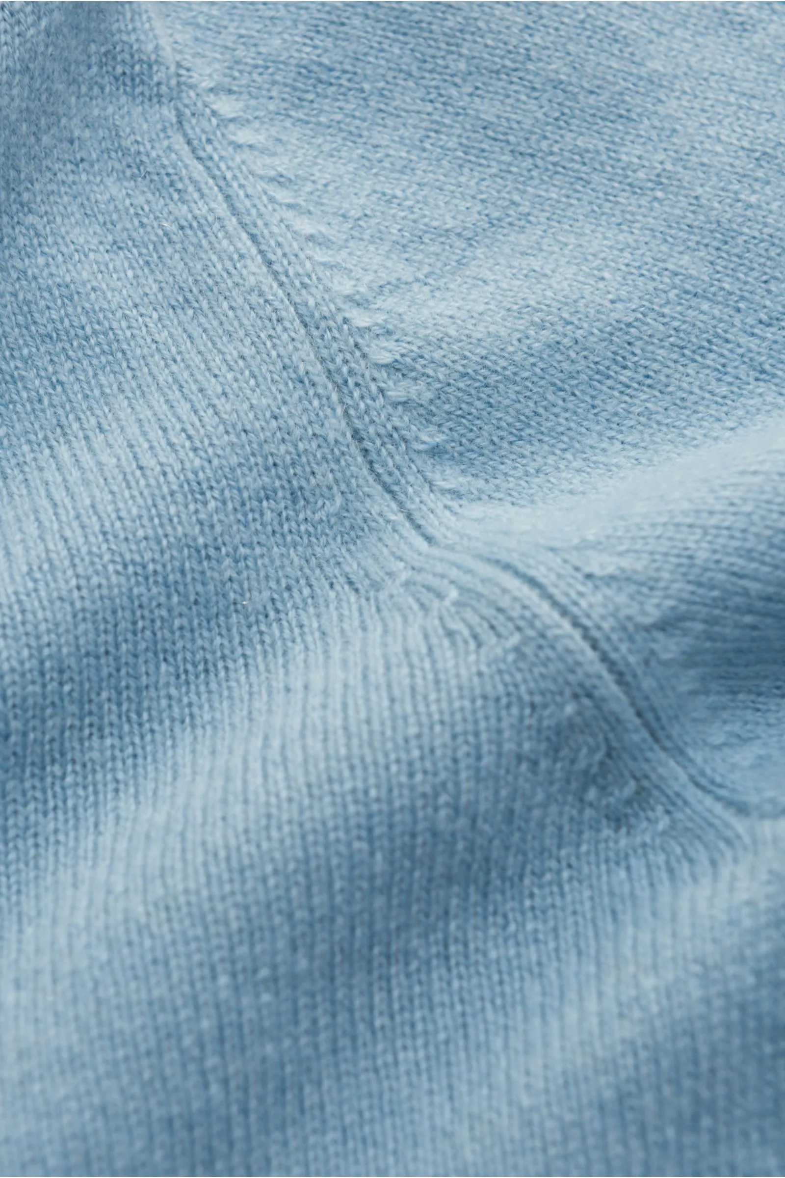 LISA YANG Cashmere V-Neck Pullover 'Clayton' graublau