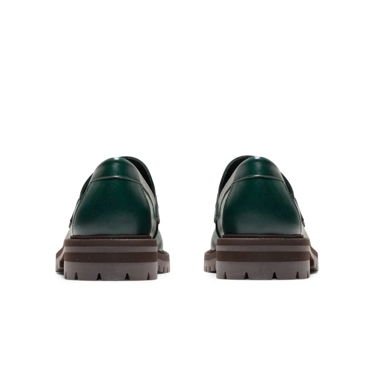 LOAFER WITH LUG SOLE GREEN | Bodega