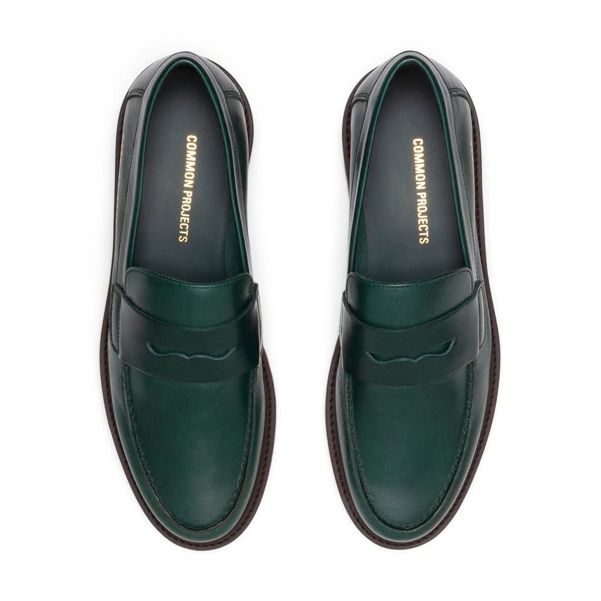 LOAFER WITH LUG SOLE GREEN | Bodega