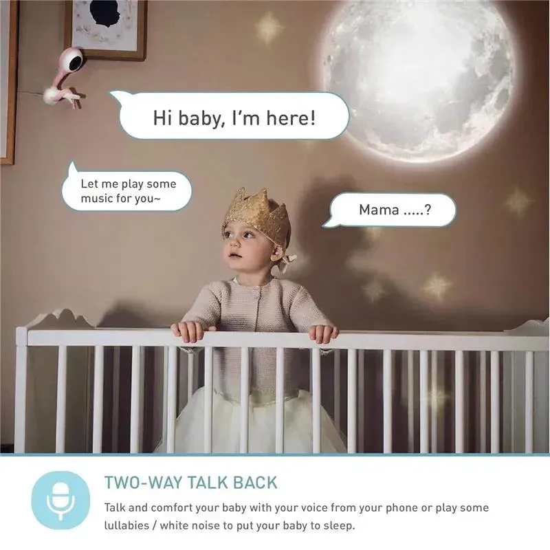 Lollipop - Baby Monitor Full-Featured Smart Wi-Fi Camera, Cotton Candy
