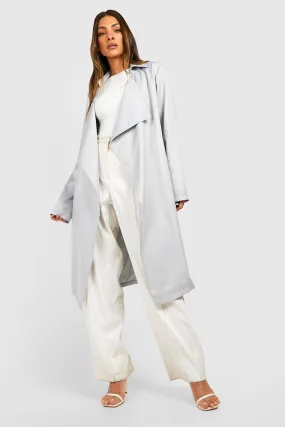 Longline Belted Trench Coat