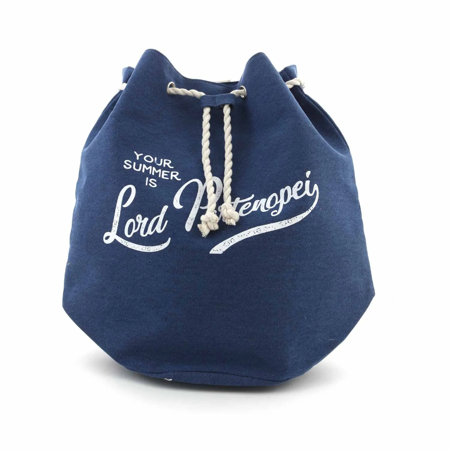 Lord Partenopei Unisex Blue And White Beach Backpack