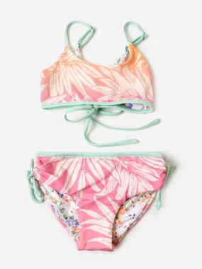     MAAJI  Girls' Ombre Foliage Sunflower Bikini Set    