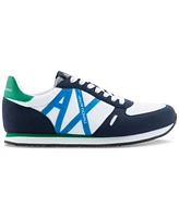 Macy's A|X Armani Exchange Men's Rio Classic Logo Lace-Up Sneakers