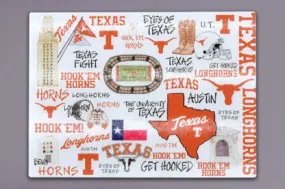 Magnolia Lane Tempered Glass Cutting Board- University of Texas