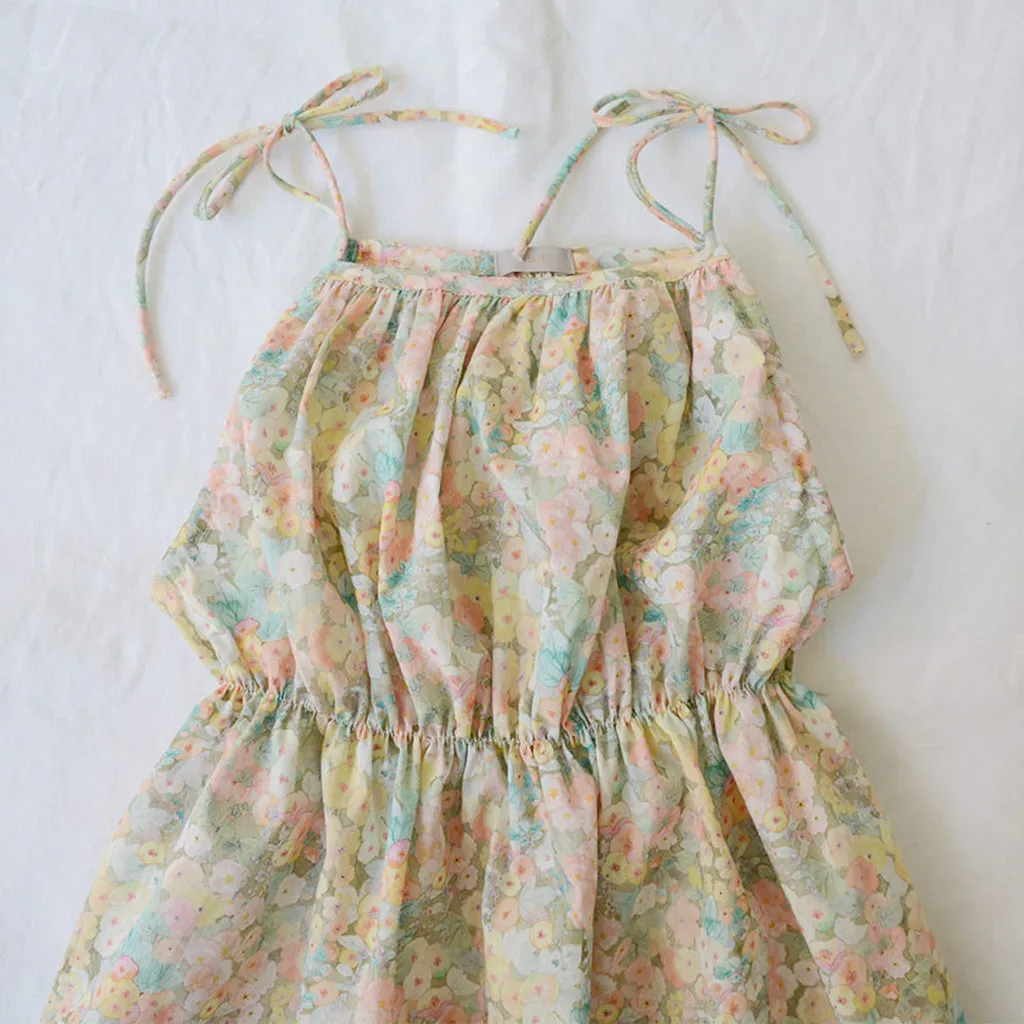 Makié Child Esme Sundress Yellow Flowers