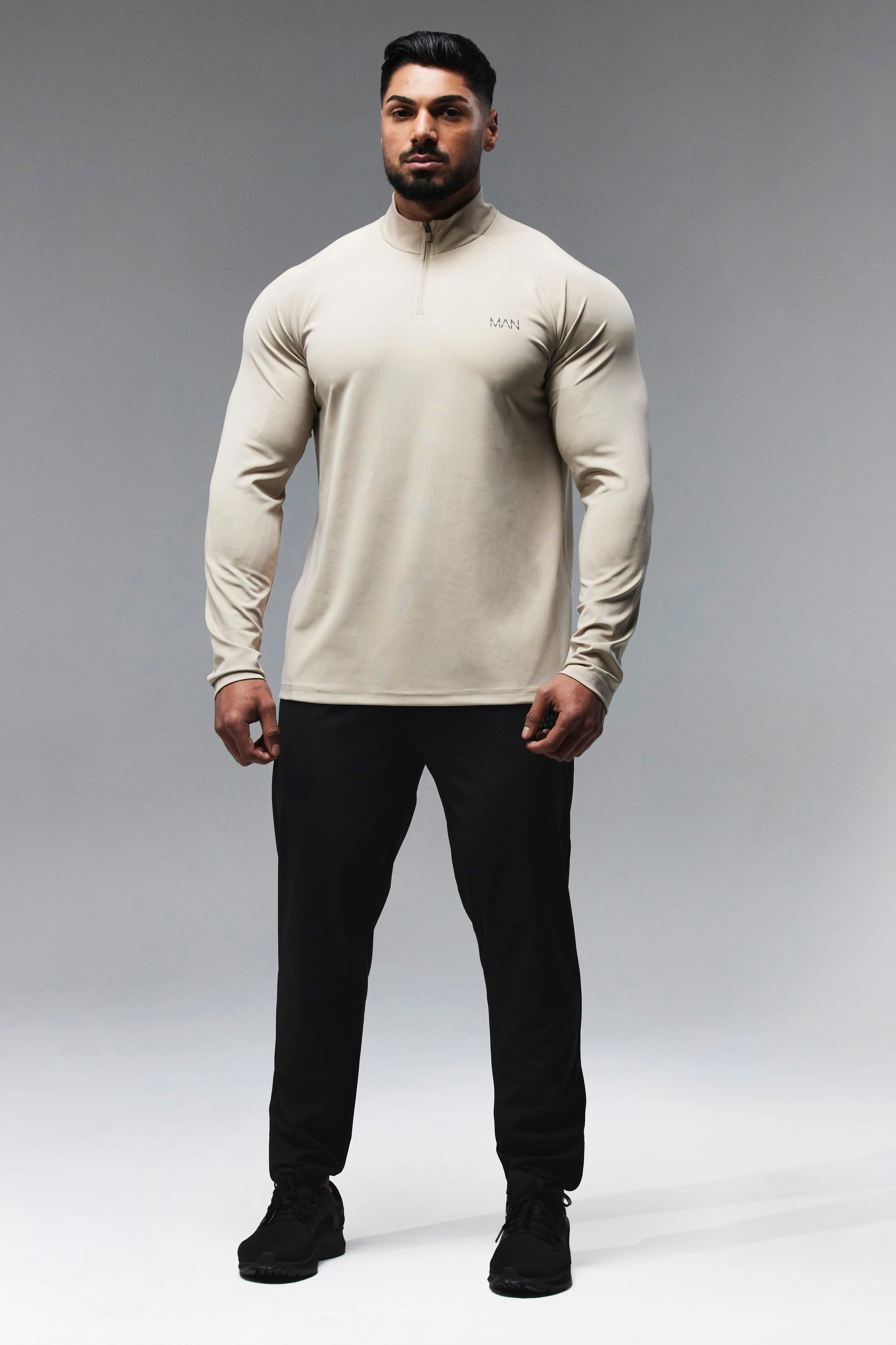 Man Active X Andrei Funnel Neck Tracksuit | boohooMAN UK