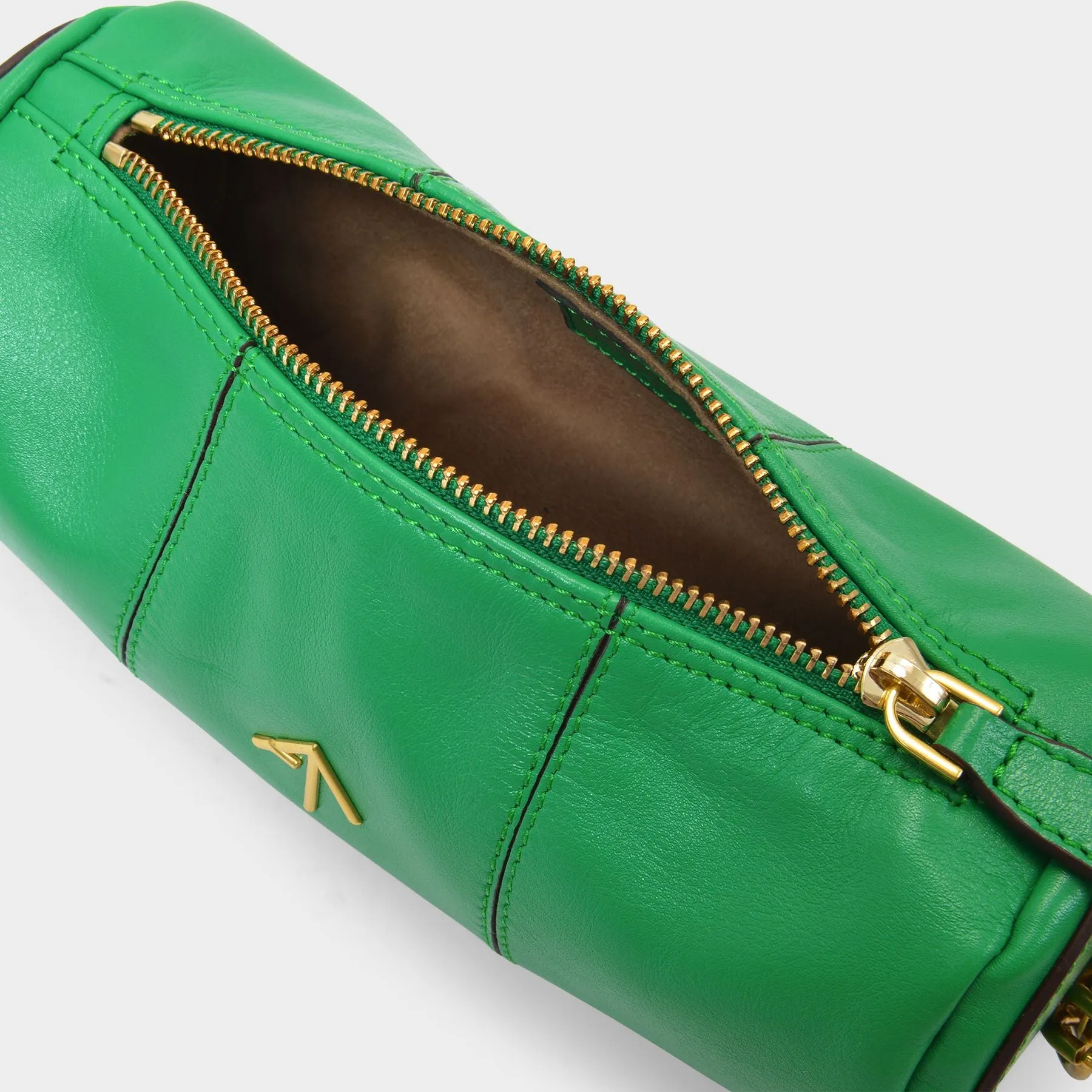 Manu Atelier  Mini Cylinder Bag in Melopen Leather