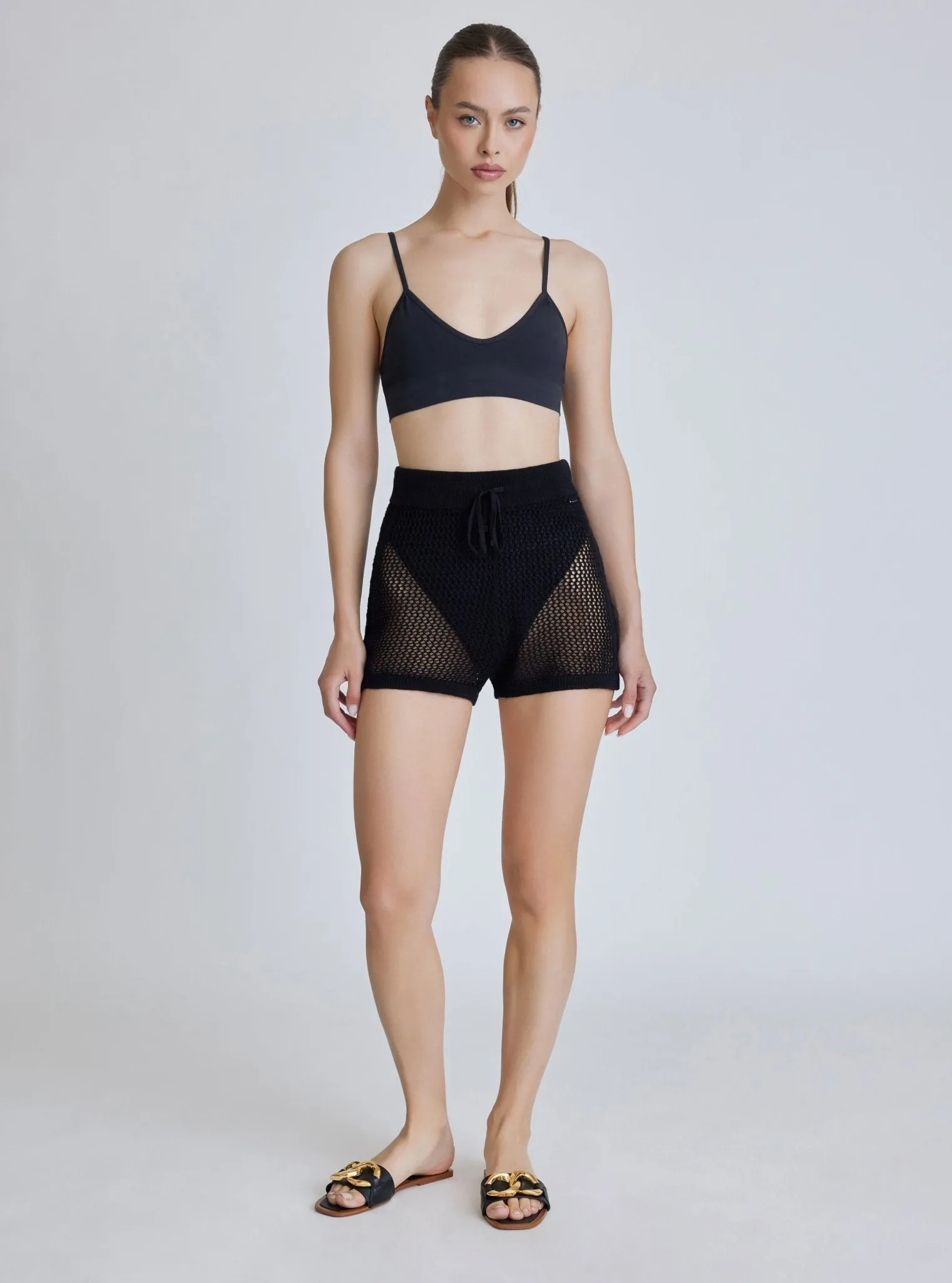 Margo Crochet Short - Black