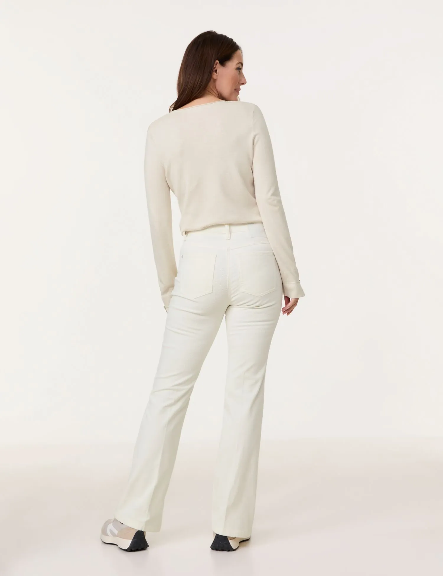 MAR꞉LIE FLARED FIT corduroy trousers