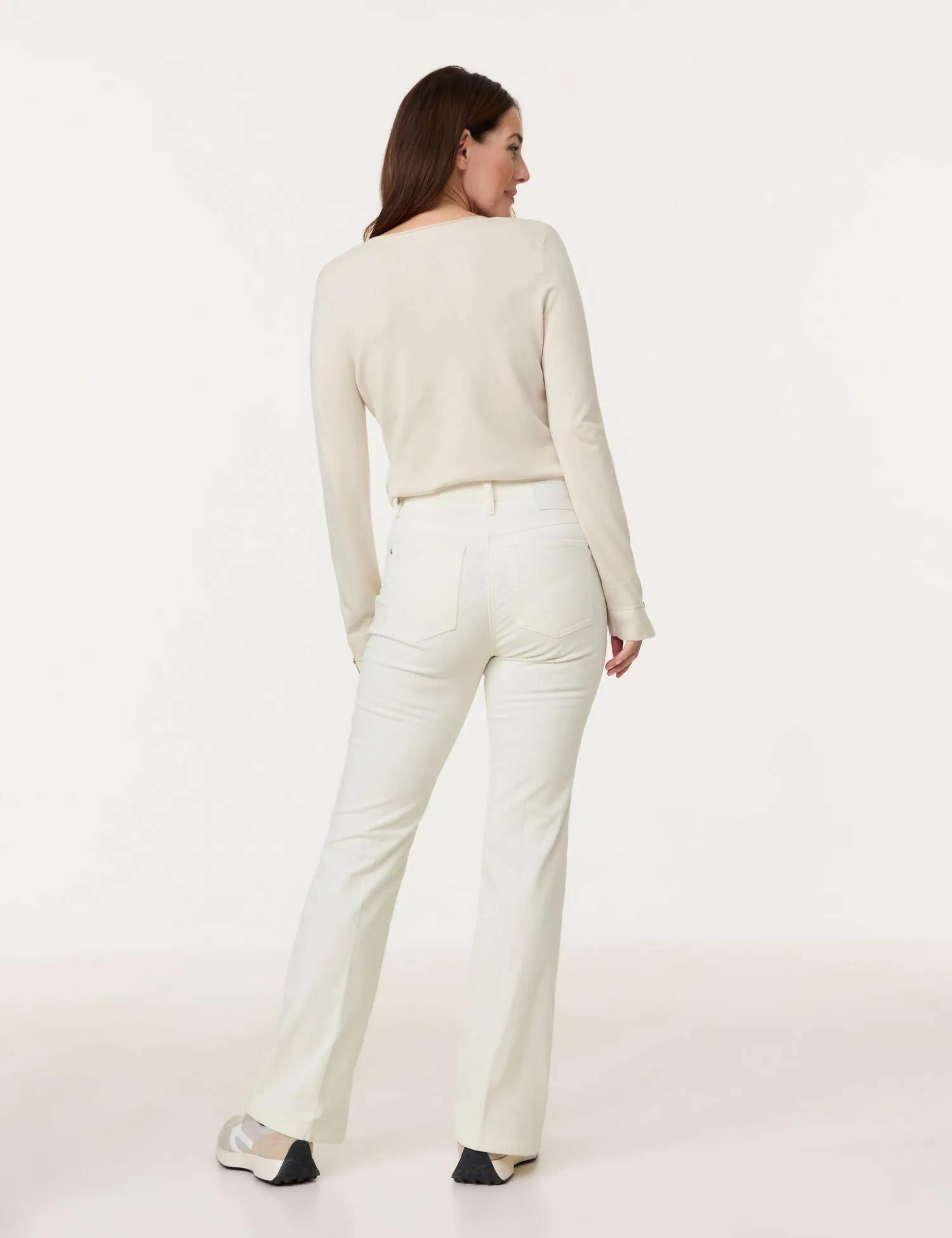 MAR꞉LIE FLARED FIT corduroy trousers
