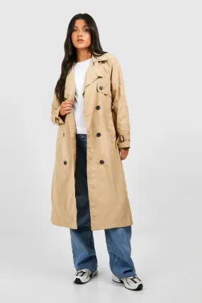 Maternity Belted Trench Coat