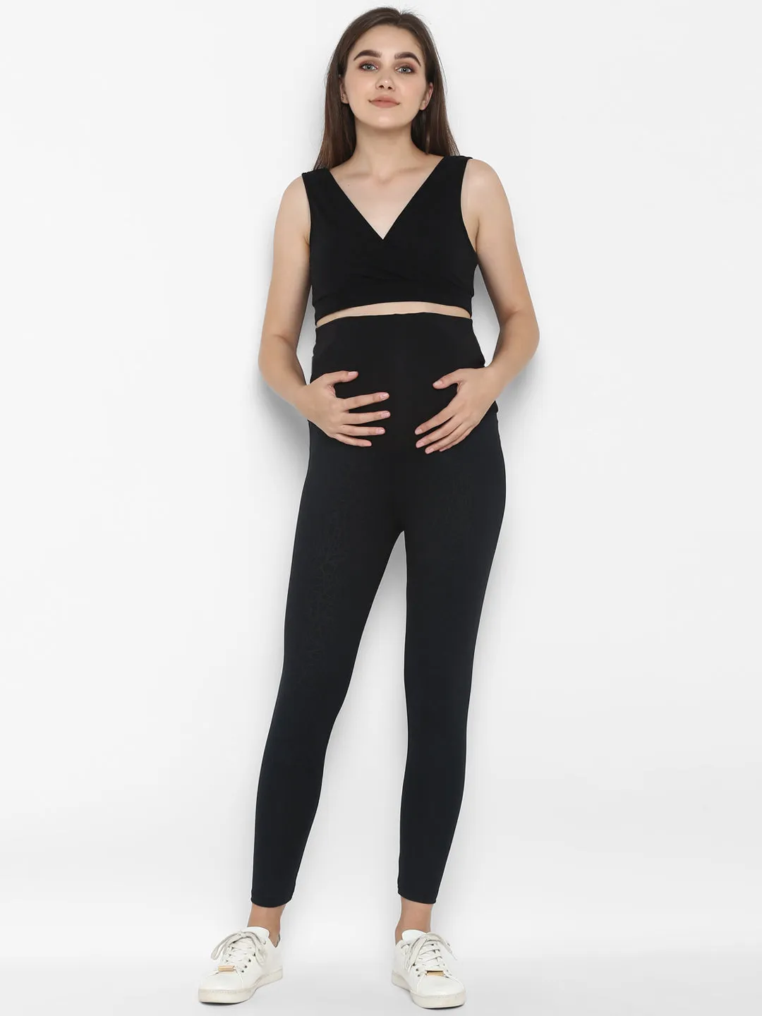 Maternity Over Belly Seamless Leggings