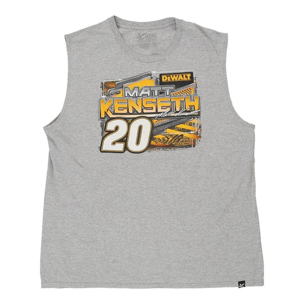 Matt Kenseth Chase Authentics Nascar Vest - 2XL Grey Cotton