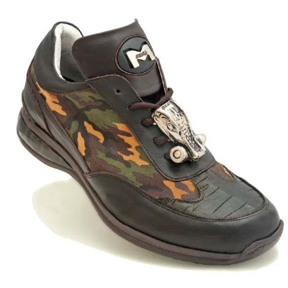 Mauri Concrete Jungle 8655 Crocodile & Nappa Sneakers Camo / Sport Rust (Special Order)