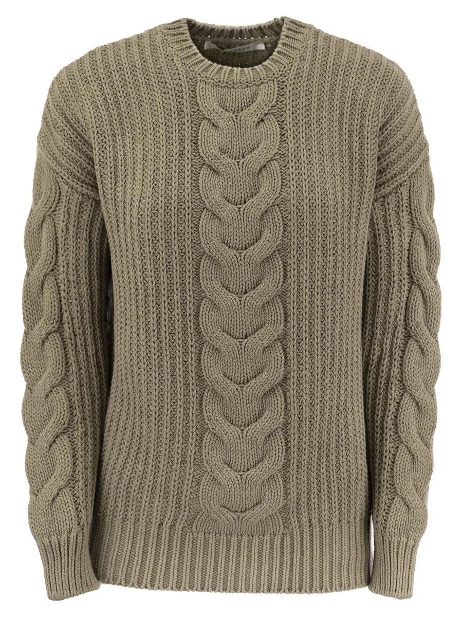 Max Mara    Max Mara Acciaio1234 Ribbed Cotton Over Pullover