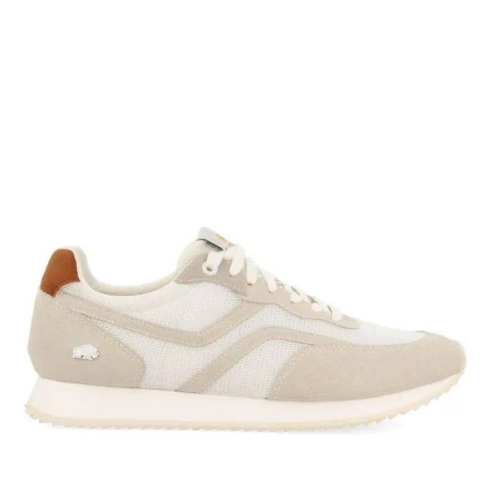 Mazunte men's white retro-style sneakers