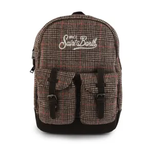 Mc2 Saint Barth Cody Galles Line Brown Unisex Backpack