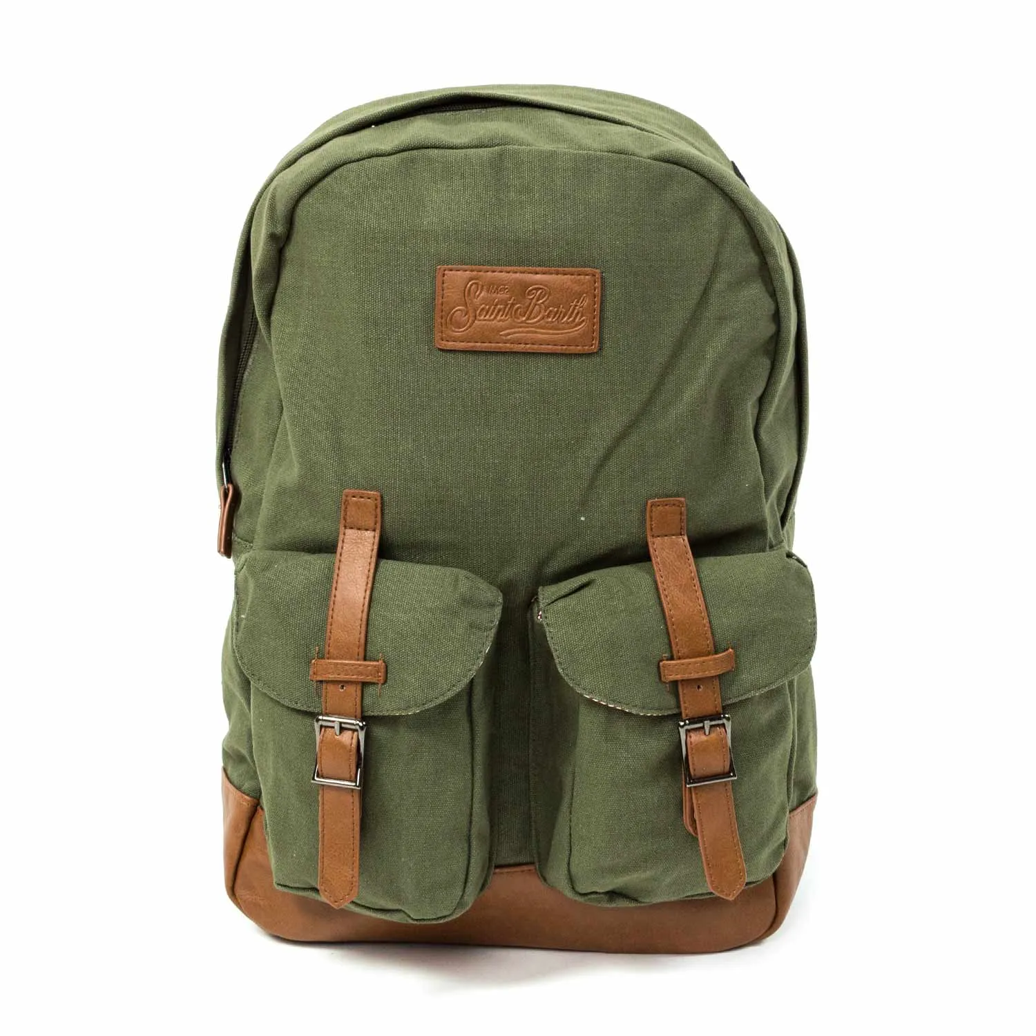 Mc2 Saint Barth Unisex Military Green Backpack