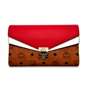 MCM Bag Cognac & Red - Medium