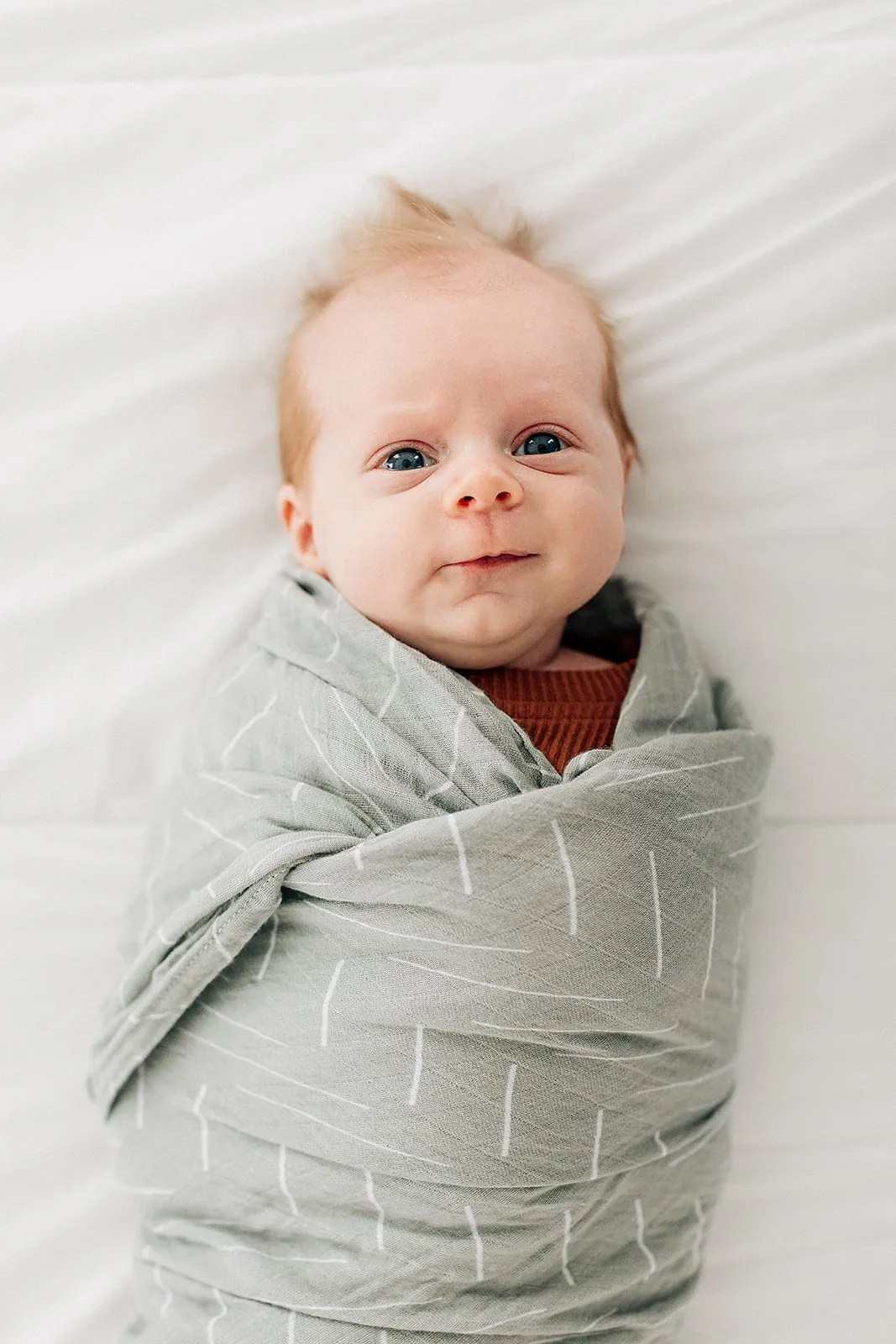 Mebie Baby Desert Sage Muslin Swaddle Blanket *