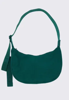 Medium Nylon Crescent Bag - Cypress