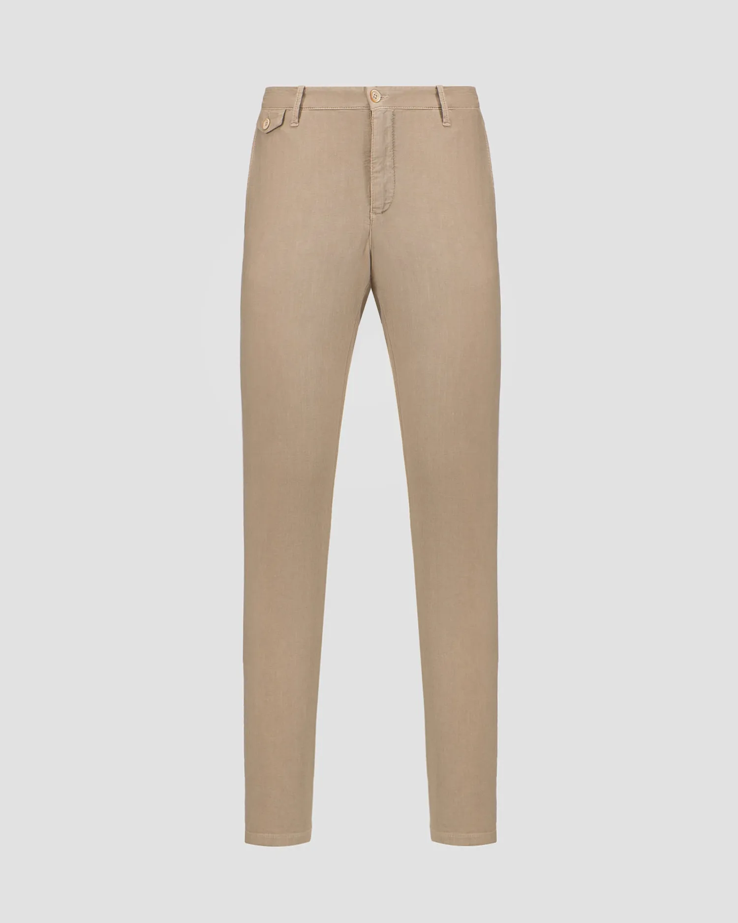 Men's beige linen trousers Alberto Steve-Linen Herringbone 46971733-520