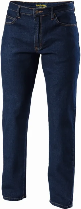 Men's Stretch Denim Jeans – Cotton - Elastomer – Navy – 72R – Y44610 – Hard Yakka