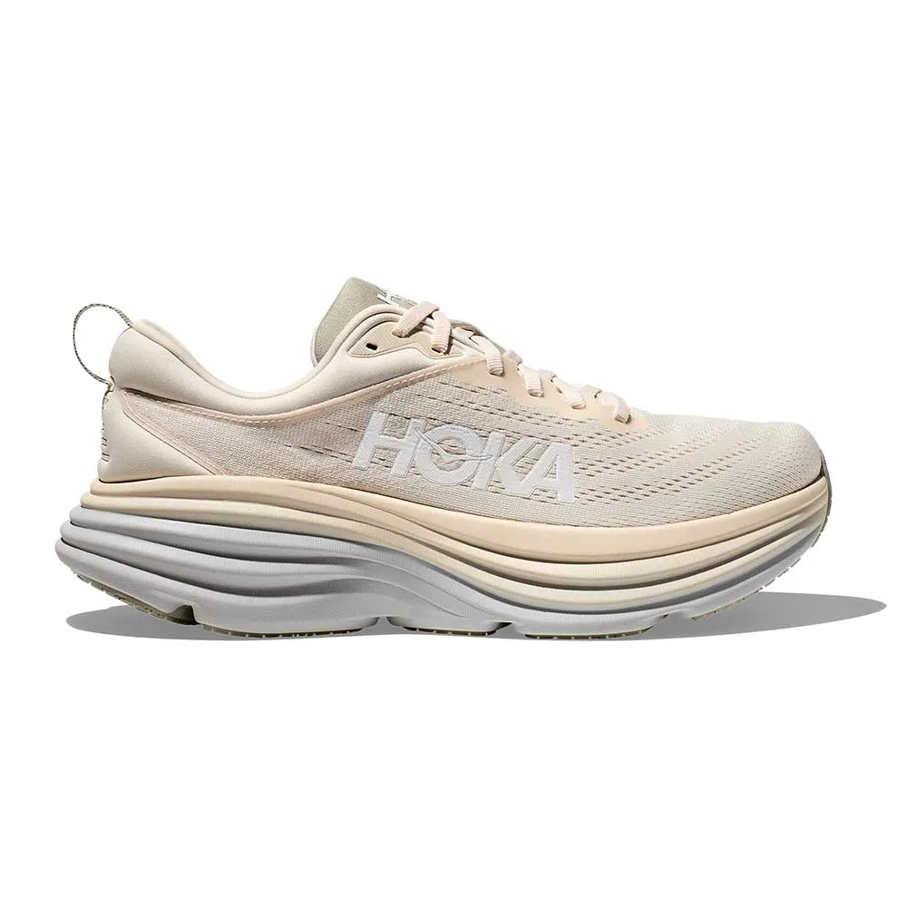 Men's Bondi 8 Running Shoe - Oat Milk/Barley - Regular (D)