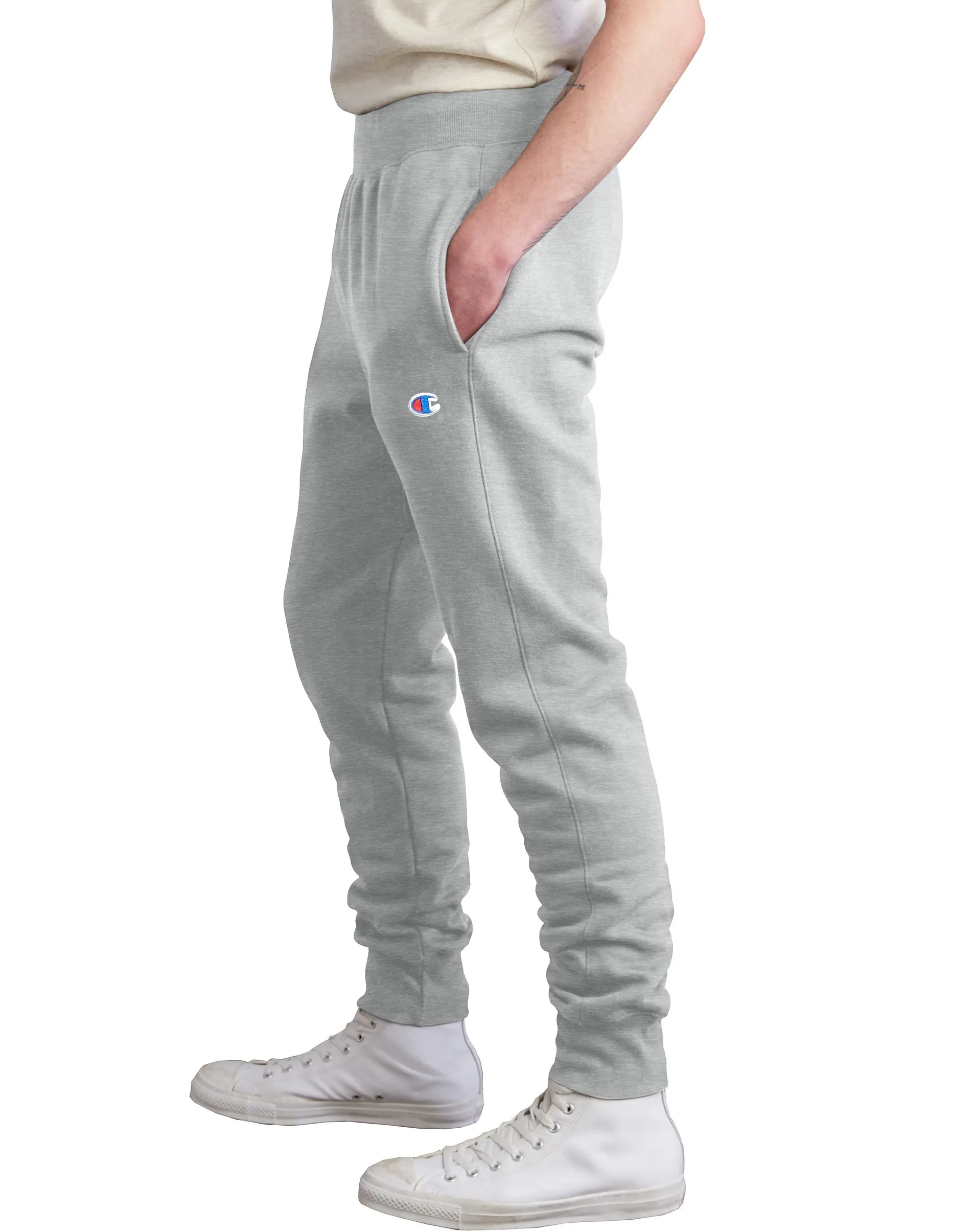 Men's Champion Reverse Weave Trim Joggers Grey