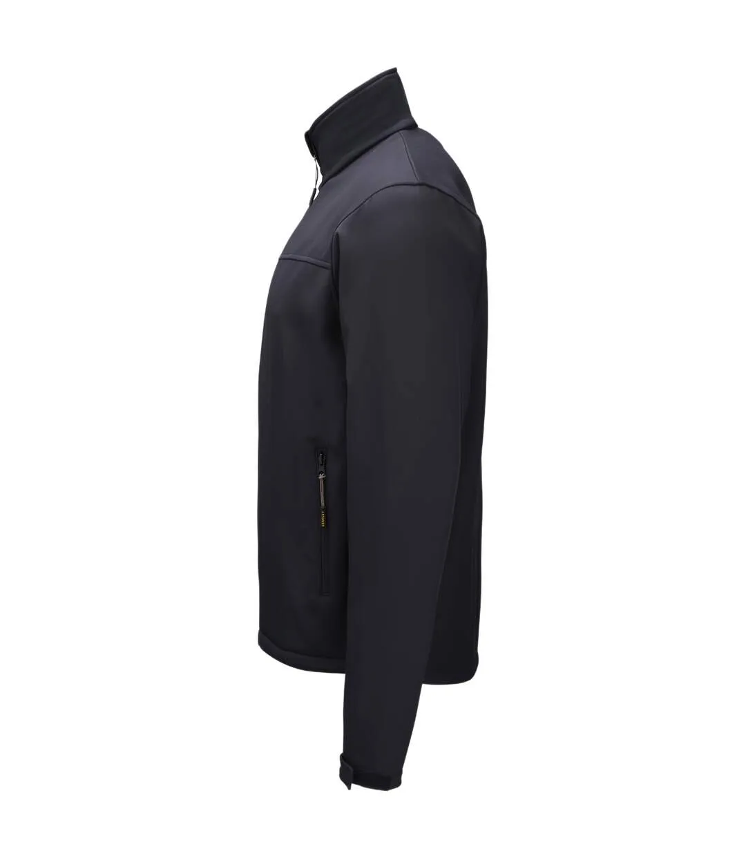 Mens teton double layered full zip soft shell jacket black Stanley