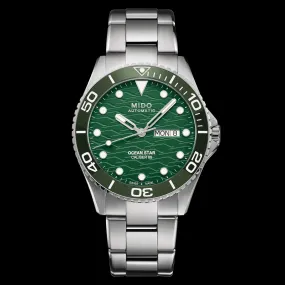 MIDO – M042.430.11.091.00 OCEAN STAR 200C Stainless steel / green dial 