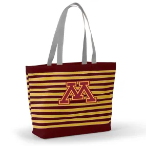 Minnesota Golden Gophers Women's Maroon Wavy Striped Tatum Tote Bag