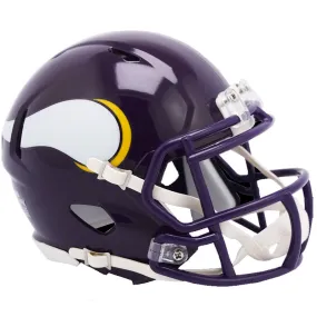 Minnesota Vikings Unsigned Riddell 1985-01 Throwback Speed Mini Helmet